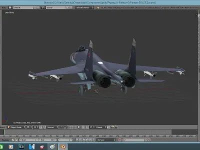 SU35S fighter jet Free 3D model