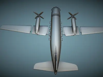 Grumman Gulfstream I G-159 - 3D Printable Model 3D print model