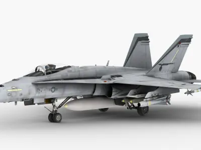 FA - 18C Super Hornet - Element 3D 3D model