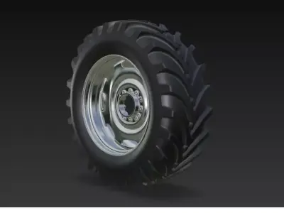 Truck Tyre 3d Model 3D model