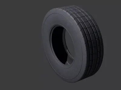Kit of 8 truck wheel models 3D model