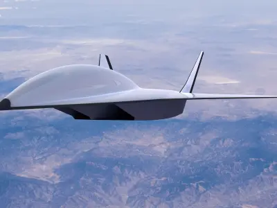 Boeing Hypersonic Valkyrie II - Low Poly Low-poly 3D model