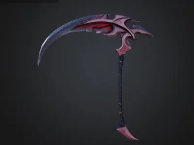 League of Legends Kayn Scythe Low-poly 3D model