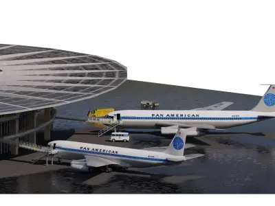 Boeing 707  3D model