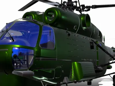 Kamov Ka 27 Low-poly 3D model