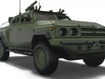 Generic MRAP Tkhir ATGM 2022 3D model