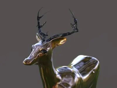 T-Deer sculpture Free 3D model