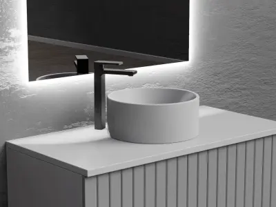 Modern Bathroom Furniture made in blender Free 3D model