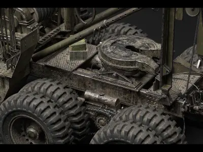 M25M26 Tank Transporter - Dragon Wagon Low-poly 3D model