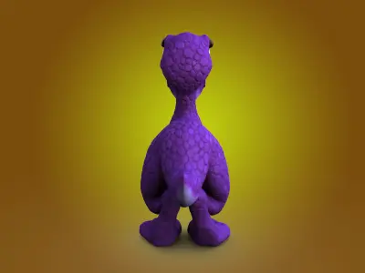 Lizzy Dinosaur No Rig 3D model
