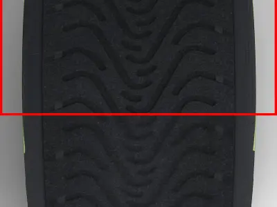 enkei intermediate front tyre Low-poly 3D model