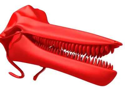 Printable Dolphin Skull 3D model