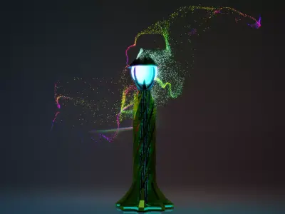 Sci-fi Tower Low-Poly Game-Ready 4K PBR Textures Free low-poly 3D model