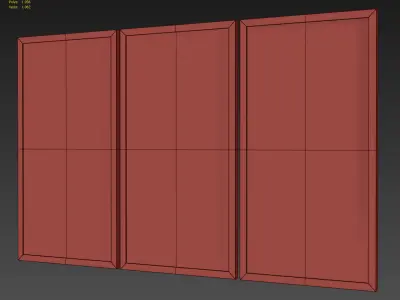 RH AIRPLANE TRIPTYCH 3D model