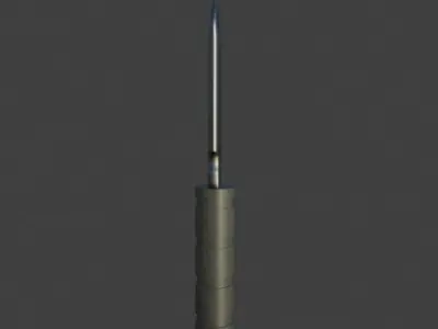 Hunting Knife 3d model Blender Low-poly 3D model