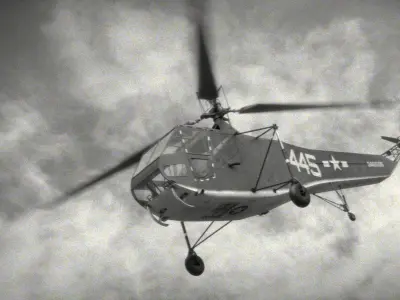 Sikorsky R4 helicopter 3D model