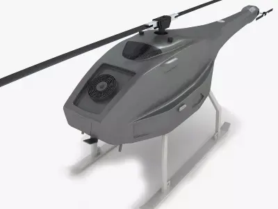 UAV Saab Skeldar V200 Low-poly 3D model
