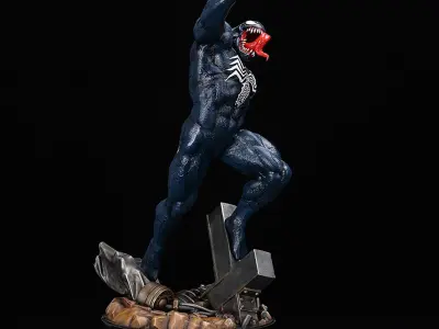 Marvel Venom Statue 3D Model Ready to Print STL 3D print model