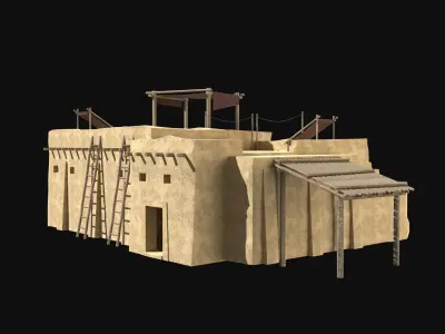 ARAB DESERT ANCIENT EGYPT TURKEY SUMER BABYLON HOUSE COLLECTION Low-poly 3D model
