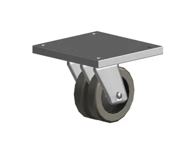 Caster Wheel Low-poly 3D model