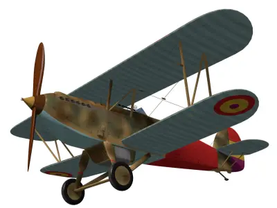 hawker fury 3D model