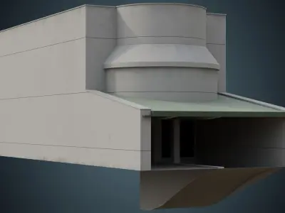 Building 8B Low-poly 3D model