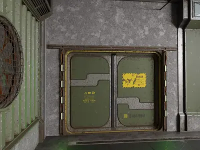 Buildingkit Military Facility Low-poly 3D model