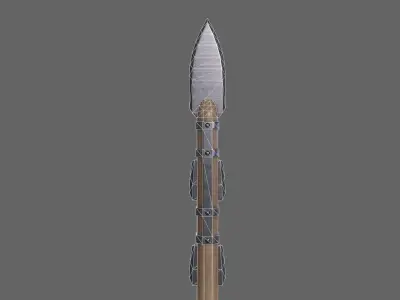 PBR Spear V1b Low-poly 3D model