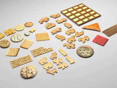 Crackers Collection 3D model