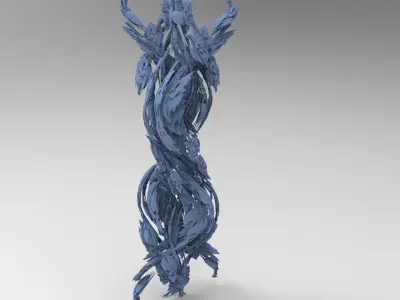 Dantes ivy sculls arch swarm  3D model