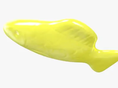 3D model Swedish Fish Yellow 3D model