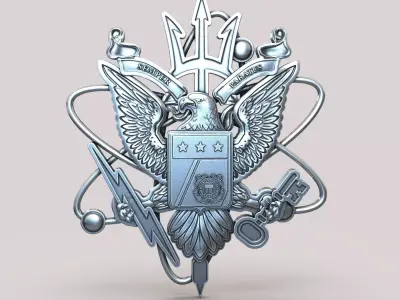 Eagle emblem 3D print model