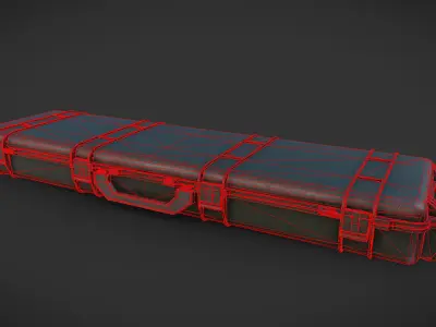 Gun Case Free low-poly 3D model