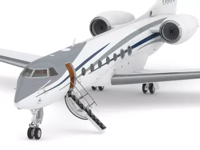 Gulfstream G550 Long Range Business Jet 3D model