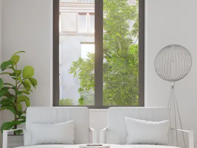 Office interior 3D model