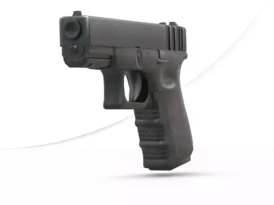 Glock 19 3D Model Fully Detailed and Game Ready Low-poly 3D model