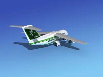 BAe 146-100 Ozark Airlines 3D model