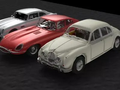 Cars Group Free 3D model