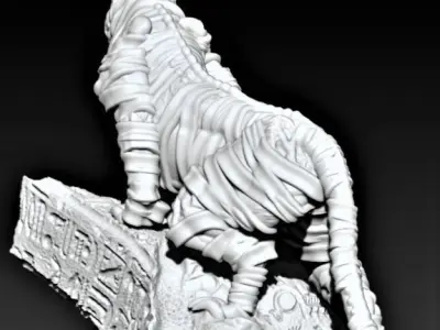 Mummy dog 3D print model