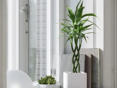  Bamboo Trellis Plant Model 