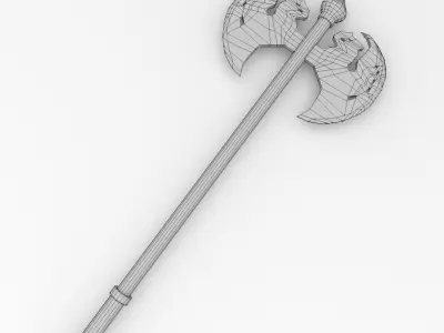 Double Dragon Battle Axe 3D model