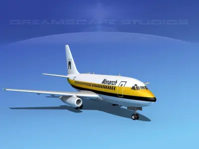Boeing 737-100 Monarch 3D model