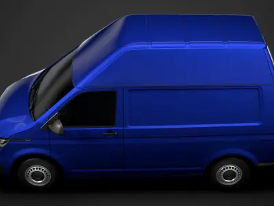 Volkswagen Transporter Van L1H3 T61 2020 3D model