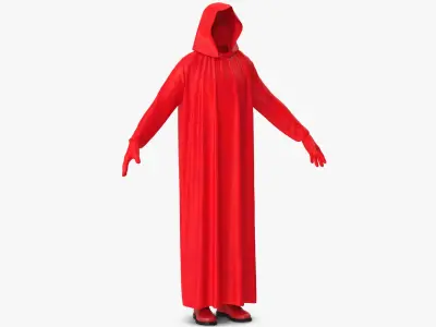 Hooded Costume 16 3D model