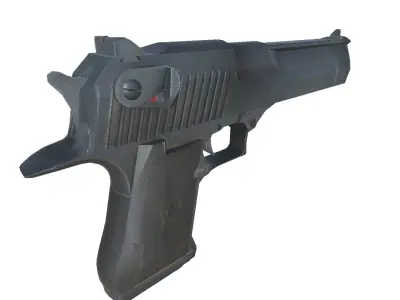 45-Desert Eagle 50AE-gun model 3d game ready model Low-poly 3D model