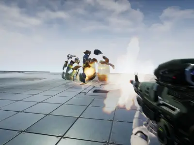 Sci-Fi Assault Rifle - game model Low-poly 3D model