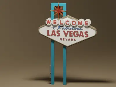 Welcome to Fabulous Las Vegas Sign 3D model