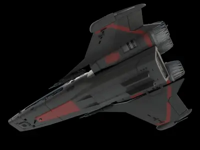 space fighter 3D model