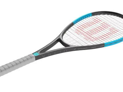 Squash racket collection  Low-poly 3D model