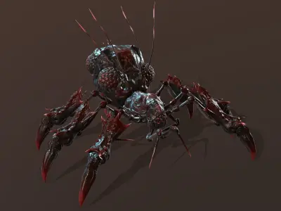 SpiderBug1 spider Low-poly 3D model